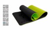Коврик для йоги двухслойный 10 мм черно-зеленый FT-YGM10-TPE-BG - магазин СпортДоставка. Спортивные товары интернет магазин в Екатеринбурге 