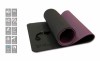 Коврик для йоги 10 мм двухслойный TPE черно-фиолетовый FT-YGM10-TPE-BPP - магазин СпортДоставка. Спортивные товары интернет магазин в Екатеринбурге 