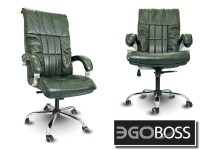Офисное массажное кресло EGO BOSS EG1001 Малахит в комплектации ELITE натуральная кожа - магазин СпортДоставка. Спортивные товары интернет магазин в Екатеринбурге 