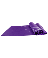 Коврик для йоги FM-102, PVC, 173x61x0,3 см, с рисунком, фиолетовый - магазин СпортДоставка. Спортивные товары интернет магазин в Екатеринбурге 