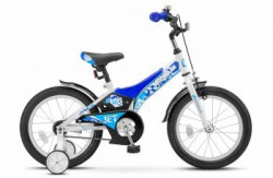 Детский велосипед Stels Jet 16" Z010 синий белый - магазин СпортДоставка. Спортивные товары интернет магазин в Екатеринбурге 